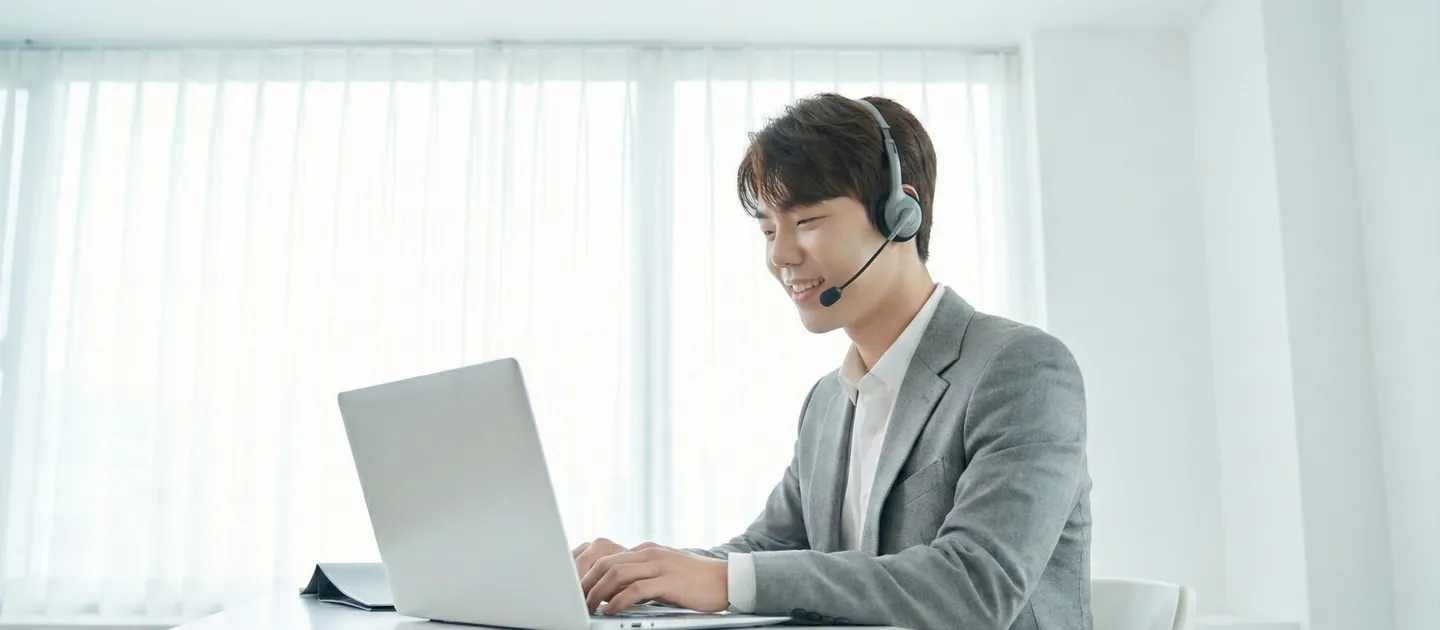 접수 준비 항목 항목을 확인하는 장면을 담은 참고 사진